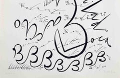 Letter B - Lithograph by Rafael Alberti - 1972