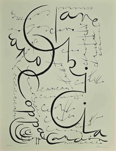 Letra C - Litografía de Rafael Alberti - 1972