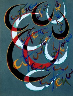 Letter C - Lithograph by Raphael Alberti - 1972