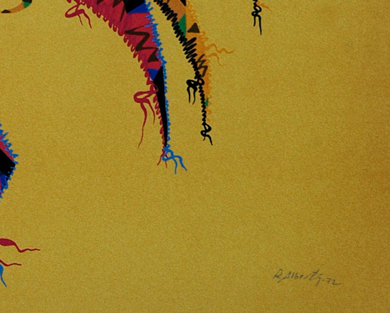 Letter G - Lithograph by Raphael Alberti - 1972 - Contemporary Print by Rafael Alberti