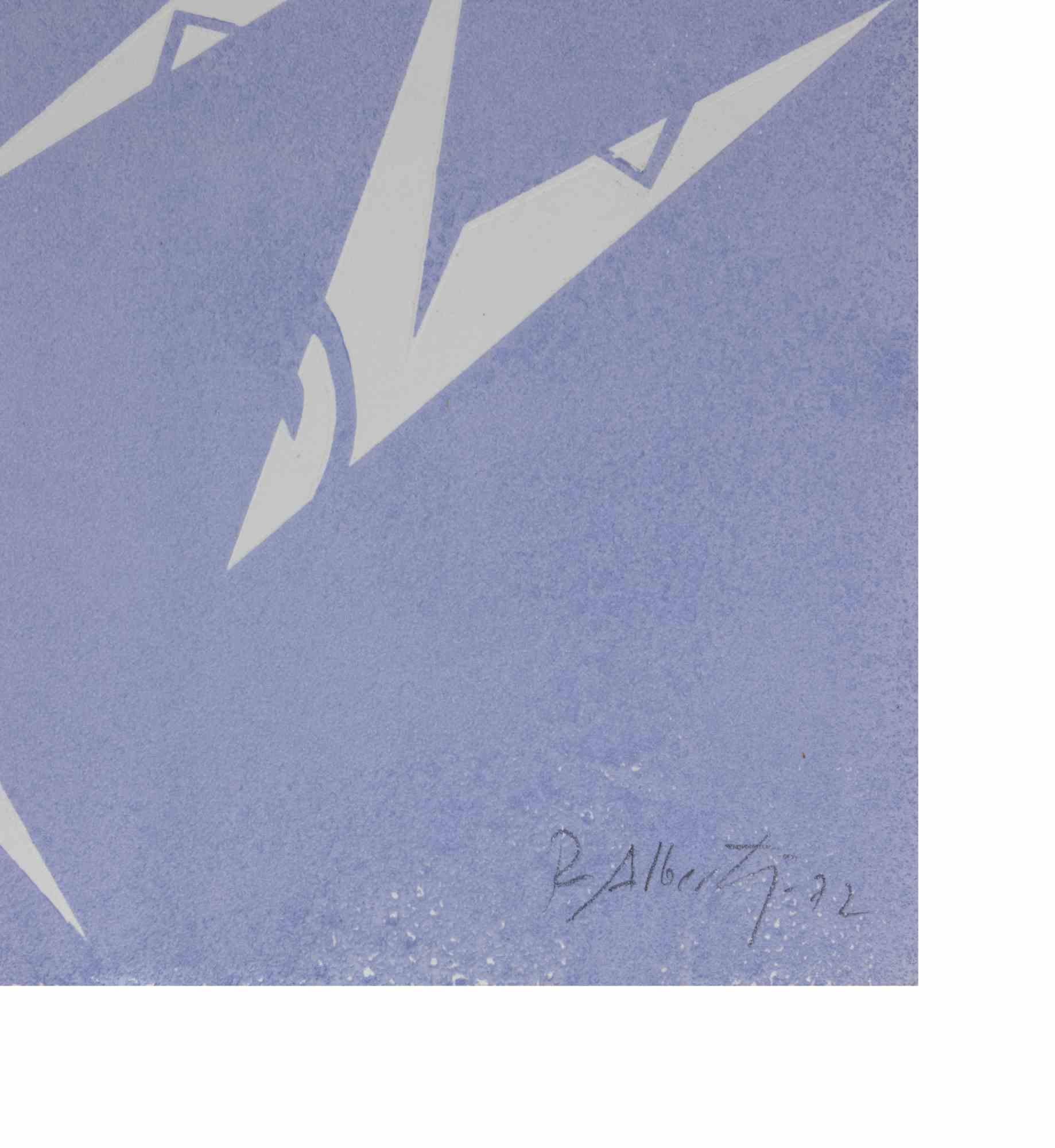 Lettera H - Litografia di Rafael Alberti - 1972 in vendita 1