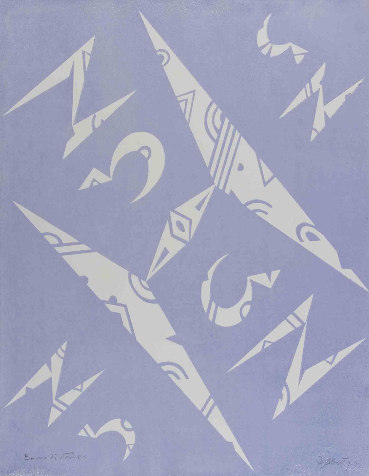 La lettera H della serie Alphabet è una litografia realizzata da Rafael Alberti nel 1972.

Firmato a mano e datato sul margine inferiore.

Numerato sul margine inferiore. Edizione di 99 esemplari.

Buone condizioni

L'opera d'arte rappresenta la