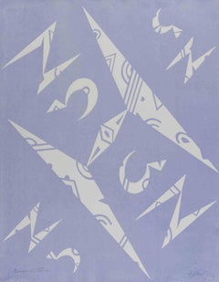 Buchstabe H – Lithographie von Rafael Alberti – 1972