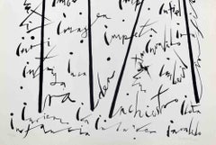 Letter I - Lithograph by Rafael Alberti - 1972