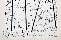 Letter I - Lithograph by Rafael Alberti - 1972