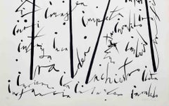 Letter I - Lithograph by Rafael Alberti - 1972