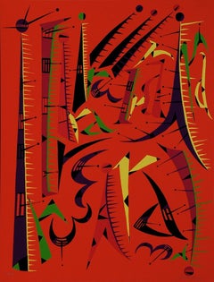 Letter I - Lithograph by Rafael Alberti - 1972