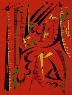 Letter I - Lithograph by Raphael Alberti - 1972