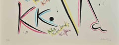 Letter K - Lithograph by Rafael Alberti - 1972