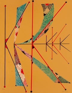 Letter K - Original Lithograph by Raphael Alberti - 1972