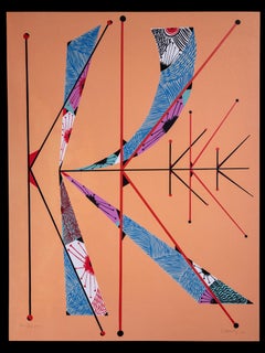 Letter K - Original Lithograph by Raphael Alberti - 1972