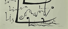 Lettre L - Lithographie de Rafael Alberti - 1972