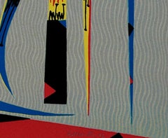 Lettre L - Lithographie originale de Raphael Alberti - 1972