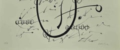 Letra O - Litografía de Rafael Alberti - 1972