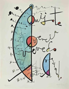 Buchstabe Q – Lithographie von Rafael Alberti – 1970er Jahre