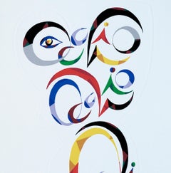 Lettera Q - Litografia originale di Raphael Alberti - 1972