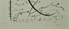 Lettre R - Lithographie de Rafael Alberti - 1972