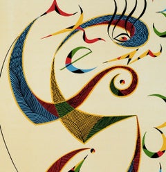 Letter S - Original Lithograph by Raphael Alberti - 1972