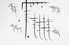 Lettre T - Lithographie originale de Raphael Alberti - 1972