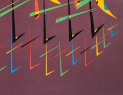 Letter T - Original Lithograph by Raphael Alberti - 1972