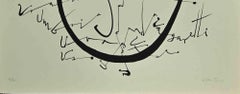 Letter U - Lithograph by Rafael Alberti - 1972