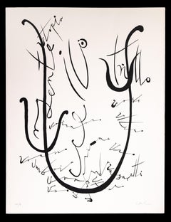Letter U - Original Lithograph by Raphael Alberti - 1972
