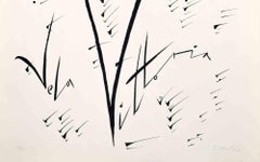 Letter V - Lithograph by Rafael Alberti - 1972