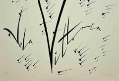 Letter V - Lithograph by Rafael Alberti - 1972
