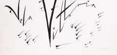 Lettera V - Litografia originale di Rafael Alberti - 1972
