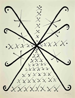 Letra X - Litografía de Rafael Alberti - 1972