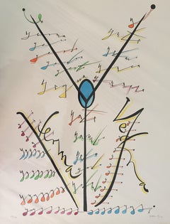 Letter Y - Lithograph by Rafael Alberti - 1972