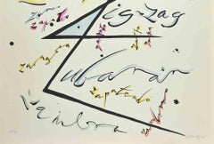 Letter Z - Lithograph by Rafael Alberti - 1972
