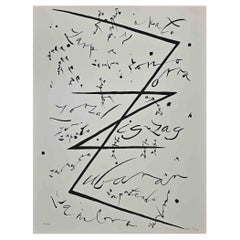 Letra Z -  Litografía de Rafael Alberti - 1972