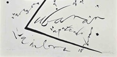 Buchstabe Z Lithographie von Rafael Alberti – 1972