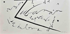 Buchstabe Z Lithographie von Rafael Alberti – 1972