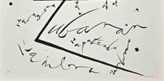 Buchstabe Z - Lithographie von Rafael Alberti – 1972