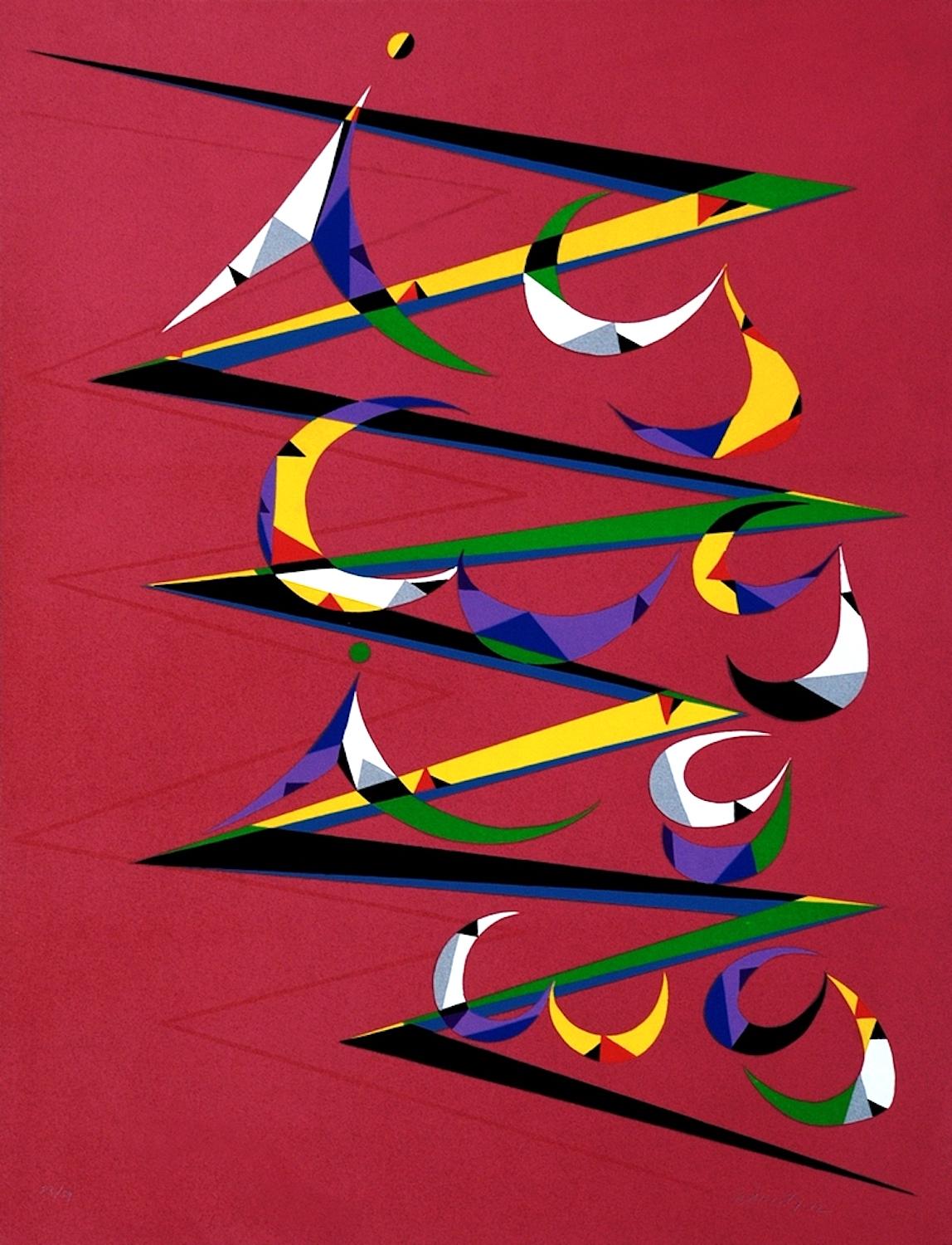 Letter Z - Original Lithograph by Raphael Alberti - 1972