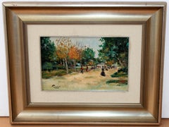 Jardines de los viveros (Valencia) - Óleo sobre tela - Año 1985