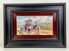 Óleo sobre cobre - Romería del Rocío.
