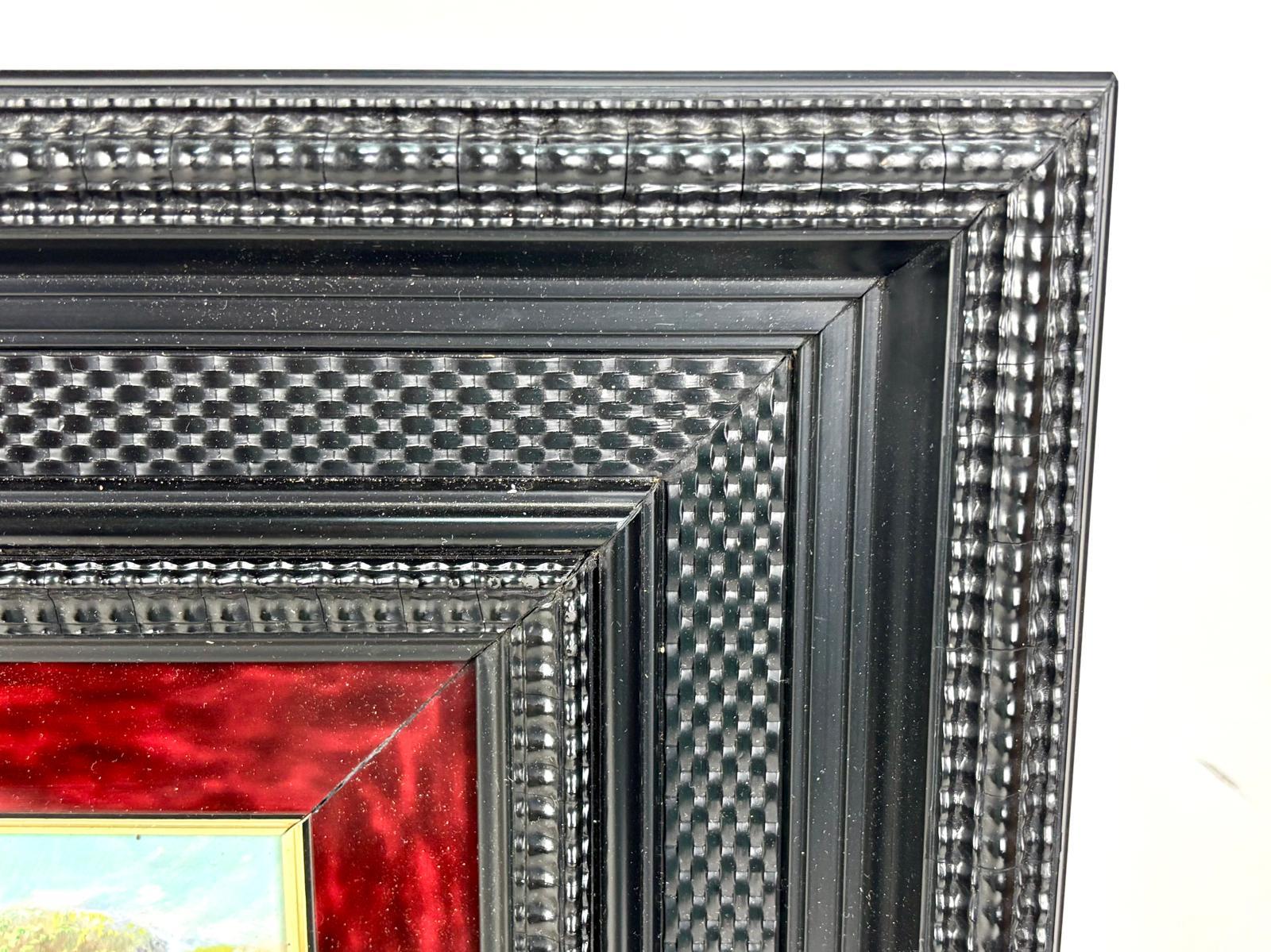 Óleo sobre cobre - Romería del Rocío. For Sale 7