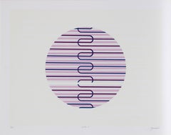 "Jupiter 4", Geometric Serigraph by Rafael Bogarin