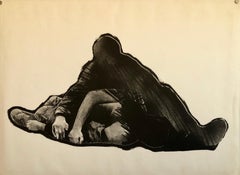 El Herido, 1960's Spanish Avant Garde Political Screenprint Lithograph Signed