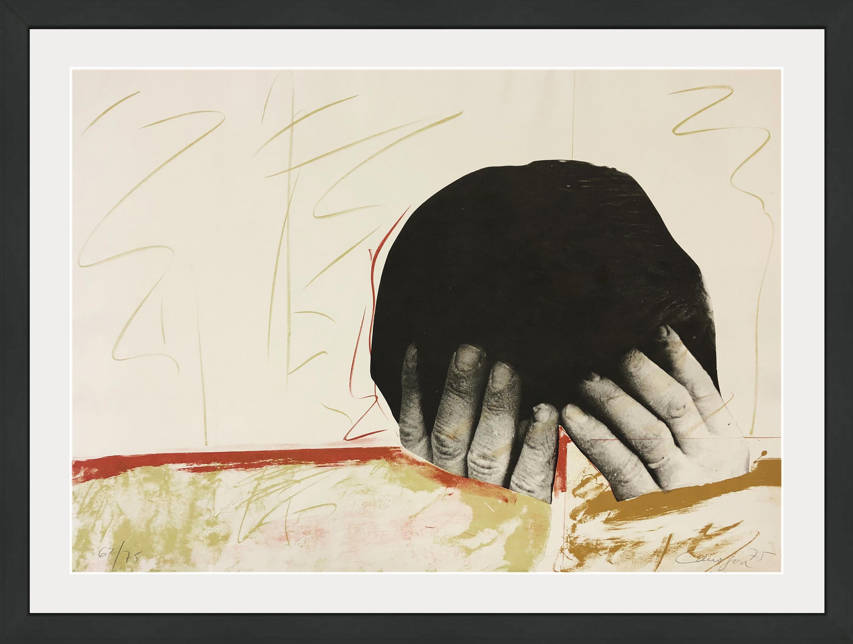 Figurative Print di Rafael Canogar - El Pensador (Il Pensatore), litografia firmata a mano
