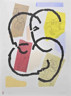 Lithographie de Rafael Canogar - Los Juegos - 2008