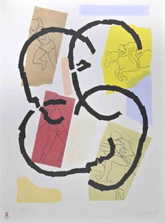 Los Juegos - Lithographie von Rafael Canogar - 2008