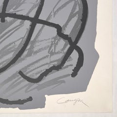 "Caracter" 1989 Original Signed Collage Silkscreen Spanish Artist 15/99 Abstract