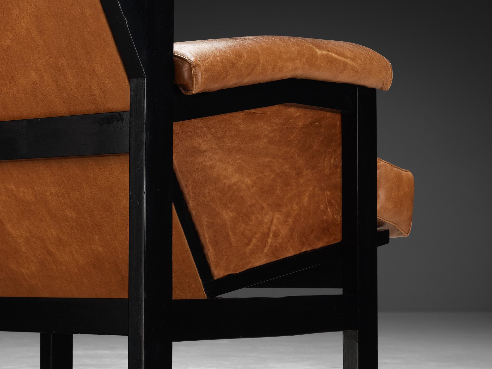Rafael Carreras for MYC-Gavina 'San Remo' Lounge Chair in Cognac Leather  1