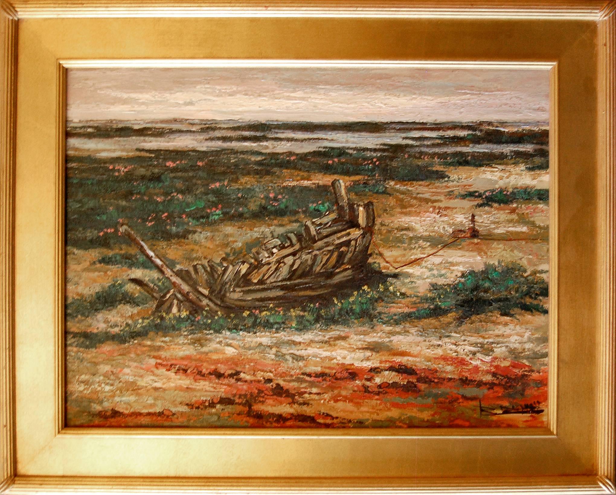 Baja Mar; Daroca Rafael; Spanish 1927; oil on canvas - Painting by Rafael Daroca