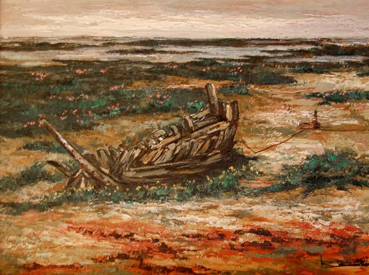 Rafael Daroca Landscape Painting - Baja Mar; Daroca Rafael; Spanish 1927; oil on canvas