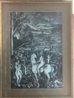 Dream scene mixed media